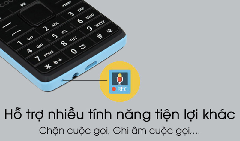 Coolpad F129 có tính năng chặn cuộc gọi và ghi âm cuộc gọi